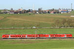 Eine gute Fotostelle ist bei Schmidhausen, etwas ausserhalb von Freising kam aber leider zu viel DB Rot vorbei am 24.11.24.