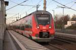 442 311 als RE 50 Sxonia Leipzig - Dresden ,wenige Minuten versptet in Leipzig Engelsdorf einfahrend.