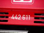 Fahrzeugnummer von 442 611 am 07.11.13 in Hanau