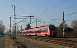 442 311 hat am 14.02.17 bereits Engelsdorf verlassen und setzt nun seine Fahrt als RE nach Dresden fort.