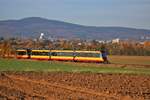 AVG (Albtal-Verkehrs-Gesellschaft) Bombardier ET2010 Wagen 941 am 03.11.18 in der Nähe von Sulzbach auf der Strecke Frankfurt Höchst-Bad Soden.