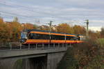 450 937 als S4 nach Karlsruhe Albtalbahnhof am 13.11.2020 bei Öhringen-Cappel.