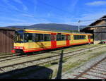 travys / OC -  Be 4/8 450 004-7 vor dem Depot in Orbe am 16.10.2022