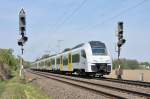 460 512-7 und 460 511-9 Mittelrhein-Bahn kurz vor Bf Brhl - 28.04.2010