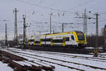 Siemens Desiro 1462 511-5 fährt beim badischen Bahnhof ein. Die Aufnahme stammt vom 19.01.2021.