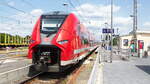 04. Juli 2023 Ausfahrt 463 592 aus dem Bahnhof Torgau.