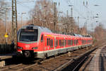 DB 1428 507 als RE 42 nach Mönchengladbach in Recklinghausen-Süd 7.3.2020