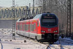 DB 1428 509 als RE 42 an diesem Tag nur bis Marl-Sinsen in Recklinghausen-Süd 13.2.2021