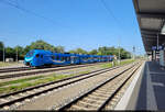 1428 031-7 (ET 4.27 A | Stadler FLIRT 160) ist im Bahnhof Lindau-Reutin abgestellt.