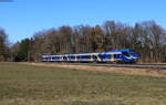 1430 021 als BRB 79071 (München Hbf – Kufstein) bei Brannenburg 12.2.22