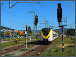 1440 362 der DB Regio erreicht am 01.10.2023 den Bahnhof Titisee.