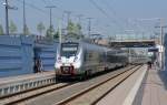 1442 211 hat am 06.09.14 von Halle(S) kommend als S5X den Hp. Leipzig MDR erreicht und wird diesen nun nach Zwickau verlassen.