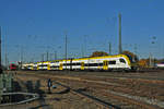 Siemens Desiro 1462 515-6 fährt beim badischen Bahnhof ein. Die Aufnahme stammt vom 31.10.2020.