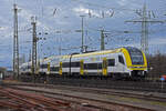 Siemens Desiro 1462 514-9 fährt beim badischen Bahnhof ein. Die Aufnahme stammt vom 06.02.2022.