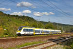 442 307 als MEX12 Tübingen-Heilbronn am 17.09.2023 bei Altbach.