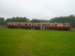 Ein Triebwagen der Peenemnder S-Bahn am 22.7.2007 im Historisch Technischem Informationszetrum Peenemnde.