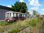 276 076, zuletzt als  Buletten-Susi  im Bf. Falkensee im Einsatz, steht am 30.08.2008 abgestellt in Dessau.