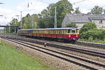 100 Jahre S-Bahn Berlin hier Viertelzug 3839/6401 und 475/875 605 mit  folgende Warenreihung:        Wagen 1 = Triebwagen 3839      Wagen 2 = Beiwagen 6401 (mit Abteil der 2.