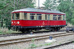 Der zweite Triebwagen, der von der DR auf der Strecke Cursdorf-Lichtenhain/Bergbahn eingesetzt wurde, war der 279 203, aufgenommen am 20.09.1991 im Bf.