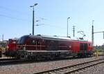 DB 249 001  Emma  am 21.09.2024 beim Tag der Schiene bei DB Cargo in Halle (S).