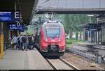 Großes Getümmel im Hauptbahnhof der brandenburgischen Landeshauptstadt:  442 ??? und 442 632 (Bombardier Talent 2) von DB Regio Nordost als RB 18678 (RB21) von Potsdam Griebnitzsee nach