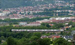 Auf Stuttgarts einziger Hochbahnstrecke - 

... rollt ein IC auf der Gäubahn dem Hauptbahnhof entgegen. Die Tage dieser Brückenstrecke sind gezählt...

20.06.2024 (M)