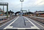 Die neue Westseite in Halle(Saale)Hbf: ein Rundgang (Bild 42)  ***  Am ersten Adventssonntag wurden im Knoten Halle (Saale) die Bahnsteige 4/5 und 6/7 samt neuem Sanitärbereich und denkmalgerecht