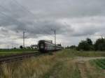 Ein EC7 von Dortmund Hbf nach Chur mit +35.Dieser Zug wurde wegen Bauarbeiten ber Gro-Gerau umgeleitet.Am 03.08.08 bei der durchfahrt in Lampertheim.