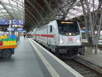 DB 147 562 mit dem IC 2060  Saaletal  nach Karlsruhe Hbf, am 09.10.2019 in Leipzig Hbf.