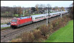 101096 ist hier in Hasbergen am 26.11.2006 mit einem Intercity in Richtung Münster unterwegs.