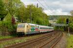 101 088-3  Dampfbahn-Route Sachsen  mit IC2044 in Wuppertal Sonnborn, am 07.05.2023.