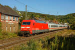 101 061-0 DB mit Intercity in Oberwinter, September 2023.