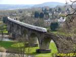 IC 2028 mit 101 077-5. Witten, Ruhrviadukt am 28.03.2008.