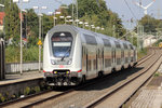 IC 2203 nach Bonn Hbf. bei der Einfahrt in Recklinghausen Hbf. Schublok war die 146 561-6 am 3.10.2016