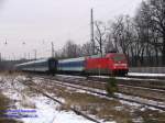 Zwei InterRegio auf einem Bahnhof! Tglich kurz vor 14 Uhr findet in Herzberg/Elster (Brandenburg) eine IR/IR-Zugkreuzung statt.