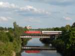 Elster-Saale-Kanal, 02.06.2014 mit einer Metropolitain-Garnitur (Leipzig Rückmarsdorf)