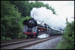 Am 23.5.1999 hatte die Neue Osnabrücker Zeitung einen Sonderzug in Form des Orient Express bestellt. Der Zug war mit 01519 unterwegs, als er hier in Osnabrück Atter nach Rheine unterwegs war.
