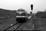 228 757-1 (118 757-4 | DR V 180) der Eisenbahn-Bau- und Betriebsgesellschaft Pressnitztalbahn mbH (PRESS) als Sonderzug der Eisenbahnfreunde Traditionsbahnbetriebswerk Staßfurt e.V.