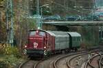 260 588-9 DB mit Nikolaussonderzug in Wuppertal, Dezember 2024.