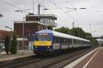  Cologne  prangt auf dem Zug Ziel Anzeiger des Steuerwagen des HKX 1800,  als dieser am 2.9.2013 den Bahnhof Hasbergen mit seinem Ziel Kln passiert.