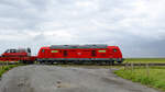 Anfang Juni 2024 habe ich bei Friedrich-Wilhelm-Lübke-Koog die Diesellokomotive 245 024-5 bei der Ankunft auf dem Festland ablichten können.