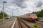 AKE-RHEINGOLD mit Lok 101 001 abgestellt im Ostseebad Binz.