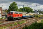 MZE 218 191-5 mit FEK-Rheingold in Wuppertal Unterbarmen, am 15.06.2024.