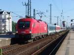 EN490 von Wien Westbahnhof nach Hamburg-Altona bei der Einfahrt im Bahnhof Hamburg-Altona.Aufgenommen am 01.07.06