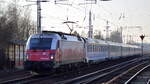 PKP Intercity spółka z o.o mit  EU44-004/5 370 004  [NVR-Number: 91 51 5370 004-1 PL-PKPIC] und EC Richtung Polen am 14.02.19 Berlin-Hirschgarten.