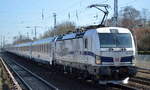 EC 246 aus Warszawa Wschodnia (Polen) mit DB Cargo AG [D]  193 362  [NVR-Nummer: 91 80 6193 362-1 D-DB] heute überraschender Weise, 21.03.22 Berlin Hirschgarten.