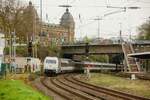 101 110-5  50 Jahre Intercity  DB mit EC9 in Wuppertal Steinbeck, am 30.03.2024.