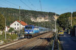 CD 193 291 mit einem Eurocity aus Tschechien hier am 08.10.2024 in Stadt Wehlen.