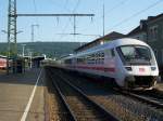 Dieser IC fuhr am 24.05.07 von Nrnberg Hbf nach Karlsruhe Hbf am Zuganfag hing die Br.101 123.