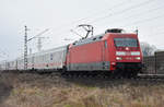 101 106-3 mit einem InterCity kommend aus Richtung Lüneburg.